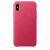 Чехол для iPhone Apple iPhone X Leather Case Pink Fuchsia